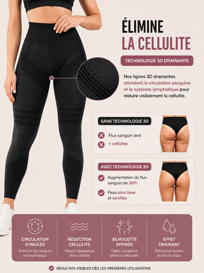 Legging Sculptant 3D™ | Technologie Drainante